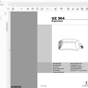 Advance UZ 964 Ergoclean Instructions For Use Manual 8222738000 - PDF DOWNLOAD