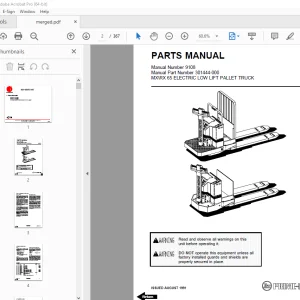 BT Prime-Mover MX-65 RX-65 Electric Pallet Truck Parts Manual PDF