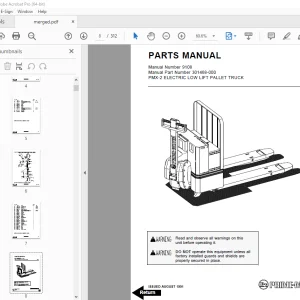 BT Prime-Mover PMX-2 ELECTRIC LOW LIFT PALLET TRUCK Parts Manual PDF