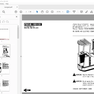 BT Prime-Mover RC-30 RC-40 Electric Truck Operator's Manual - PDF DOWNLOAD