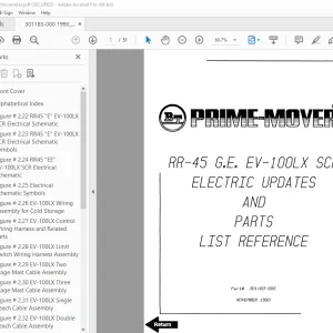 BT Prime-Mover RR-45 Electric Parts Manual - PDF DOWNLOAD