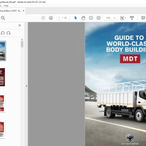 BharatBenz MDT  Body Building Manual - PDF DOWNLOAD