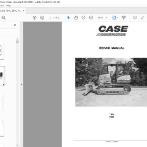 Case 750L 850L TIER 3 Crawler Dozer Repair Manual - PDF DOWNLOAD