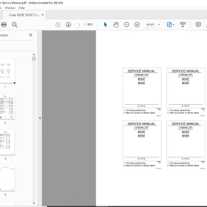 Case 850E 855E Crawler Service Manual  - PDF DOWNLOAD