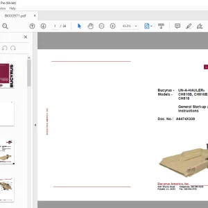 Cat Bucyrus CH810B, CH816B, CH816LB & CH818 General Start-up & Operating Manual PDF