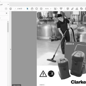 Clarke Maxxi II Operating Manual 107406019A - PDF DOWNLOAD