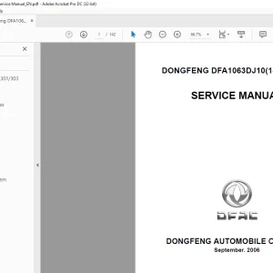 DONGFENG DFA1063DJ10(14)-301/303 SERVICE MANUAL - PDF DOWNLOAD