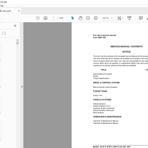 Daewoo Doosan Forklift B16X-5, B18X-5, B20X-5 (AC 48V) Service Manual - PDF DOWNLOAD