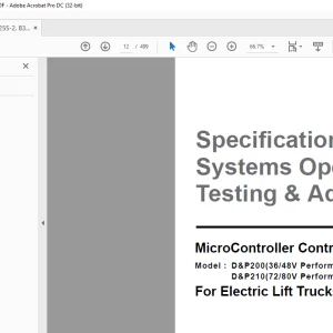 Daewoo Doosan Forklift BC20S to B30S-2 Service Manuals SB2034E02 - PDF DOWNLOAD