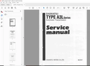 Daihatsu A3L Series Automatic Transmission Service Manual - PDF DOWNLOAD