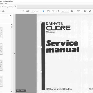 Daihatsu Cuore Chassis Service Manual - PDF DOWNLOAD
