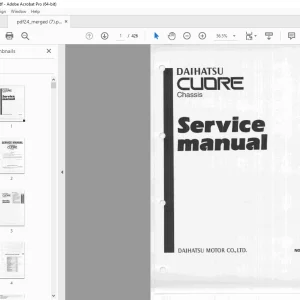 Daihatsu Cuore Chassis Service Manual - PDF DOWNLOAD