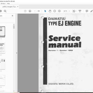 Daihatsu EJ Engine Service Manual - PDF DOWNLOAD