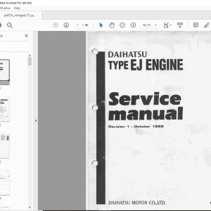 Daihatsu EJ Engine Service Manual - PDF DOWNLOAD