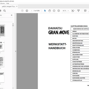 Daihatsu Gran Move WERKSTATTHANDBUCH - PDF DOWNLOAD