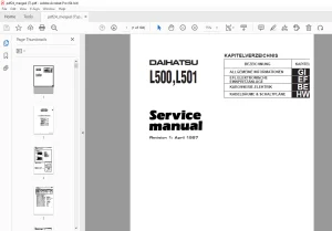 Daihatsu L500 L501 Service Manual - PDF DOWNLOAD