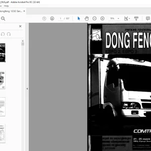 Dongfeng Truck 1030 ЛЕГКИЕ ГРУЗОВЫЕ АВТОМОБИЛИ  Инструкция по эксплуатации Manual