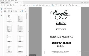 Eagle ZXV 653 22 Hp Engine Service Manual - PDF DOWNLOAD
