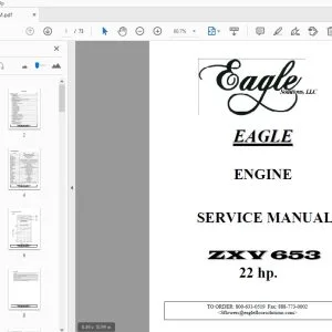 Eagle ZXV 653 22 Hp Engine Service Manual - PDF DOWNLOAD