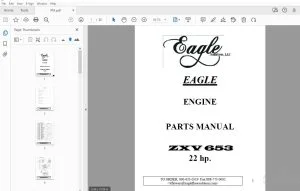 Eagle ZXV 653 22 hp. Engine Parts Manual - PDF DOWNLOAD