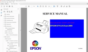 Epson 2000 Service Manual SEIJ99006 -  PDF DOWNLOAD