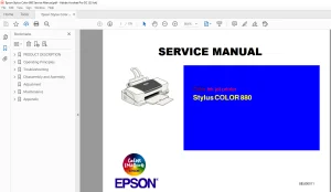 Epson 880 Service Manual - PDF DOWNLOAD