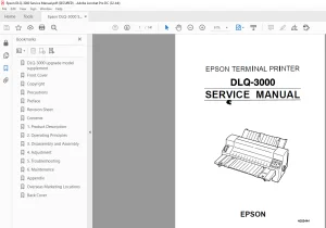 Epson DLQ-3000 Service Manual  - PDF DOWNLOAD