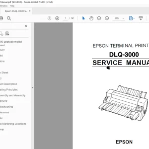Epson  800 Service Manual - PDF DOWNLOAD