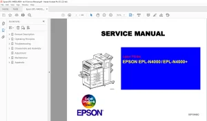 Epson EPL-N4000_4000 Service Manual -  PDF DOWNLOAD