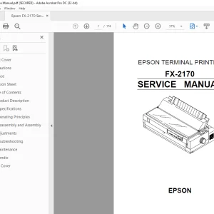 Epson FX-2170 Service Manual - PDF DOWNLOAD