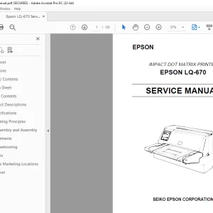 Epson LQ-670 Service Manual - PDF DOWNLOAD