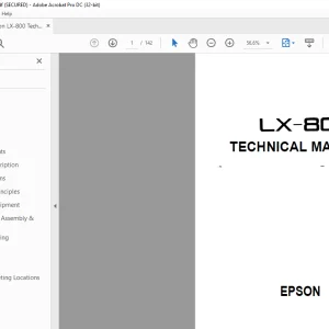 Epson LX-800 Technical Manual - PDF DOWNLOAD