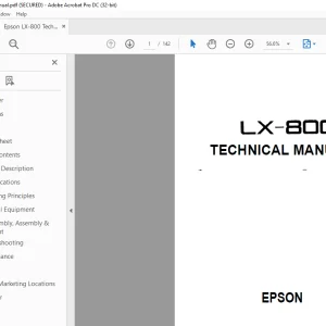Epson LX-800 Technical Manual - PDF DOWNLOAD