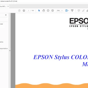 Epson Stylus 640 Manual - PDF DOWNLOAD