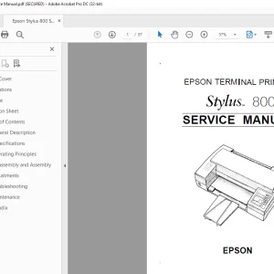 Epson Stylus 800 Service Manual - PDF DOWNLOAD