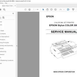 Epson Stylus Color 3000 Service Manual - PDF DOWNLOAD