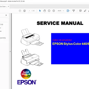 Epson Stylus Color 440 - 640- 740 Service Manual - PDF DOWNLOAD