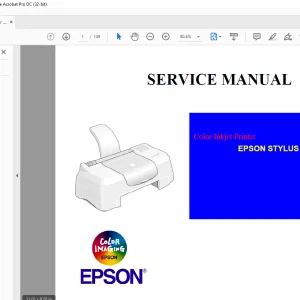 Epson Stylus Color 480 Service Manual - PDF DOWNLOAD