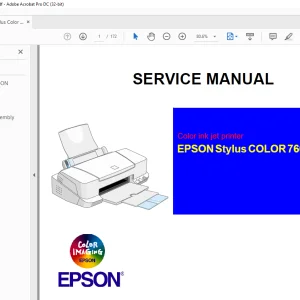 Epson Stylus Color 760 Service Manual - PDF DOWNLOAD
