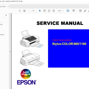 Epson Stylus Color 860/1160 Service Manual - PDF DOWNLOAD