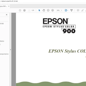 Epson Stylus Color 900 Manual - PDF DOWNLOAD