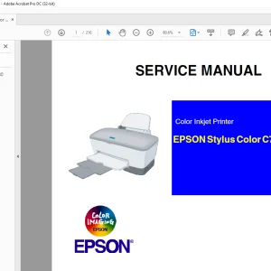 Epson Stylus Color C70 - C80 Service Manual - PDF DOWNLOAD
