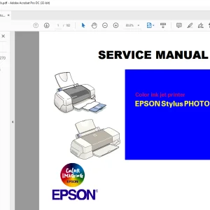 Epson Stylus Photo 870 - 1270 Service Manual SEIJ9901 - PDF DOWNLOAD