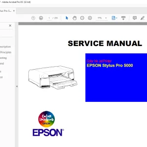 Epson Stylus Pro 5000 Service Manual - PDF DOWNLOAD