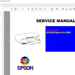 Epson Stylus Pro 5000 Service Manual - PDF DOWNLOAD