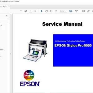 Epson Stylus Pro 9000 Service Manual -  PDF DOWNLOAD