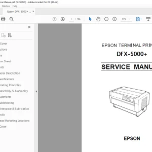 Epson Terminal Printer  DFX-5000+ Service Manual - PDF DOWNLOAD