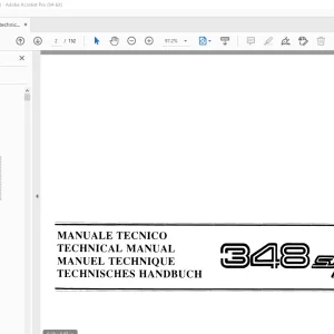 Ferrari 348 Spider Technical Manual - PDF DOWNLOAD