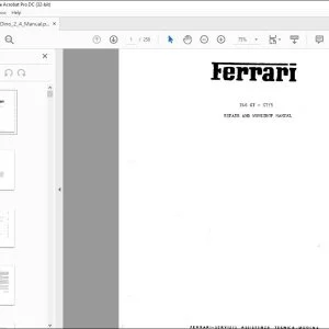 Ferrari Dino 246 GT- GT/S Repair & Workshop Manual - PDF DOWNLOAD
