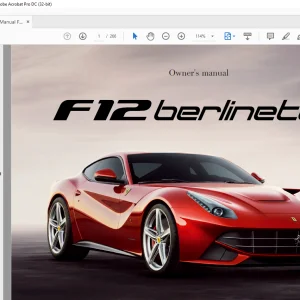 Ferrari F12 Berlinetta Owner's Manual - PDF DOWNLOAD